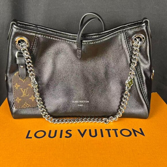 ouis Vuitton Vibe BB Bag Black Monogram Canvas & Leather with Box and Dust Bag - Picture 1 of 16
